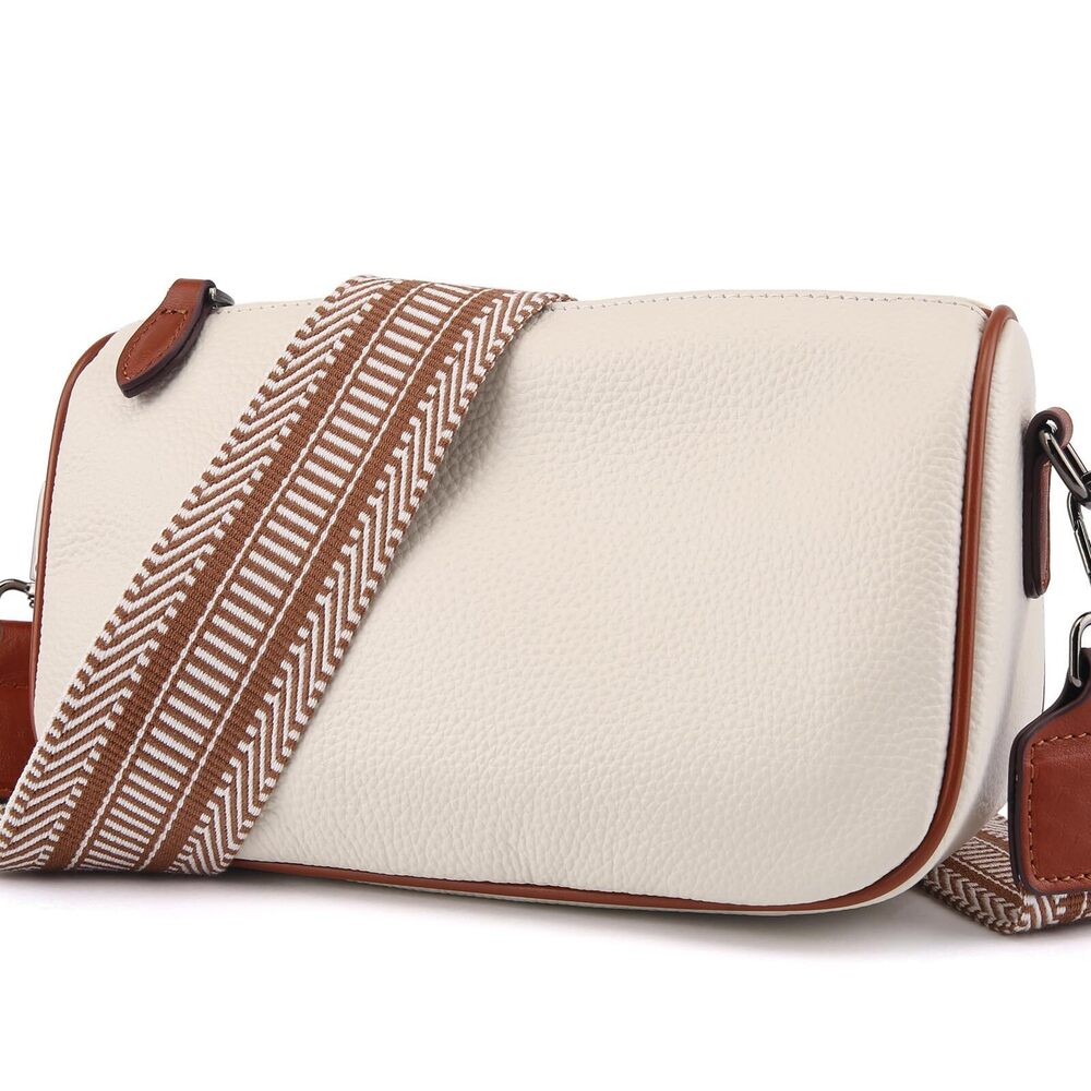 5803 Leather Purse Crossbody Bag : Leather Boho Purses Trendy - Small